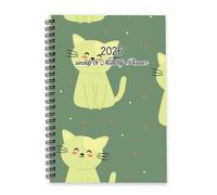 Cute Cartoon Cats Journal 2026 A5 To Do List Notebook Planners Journals for Women 2026 Weekly Planner Diary for School Week To View Monthly Year Diary Planner with Dotted Line Note Page Slim