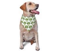 Cute Cartoon Cauliflower B Dog Bandana Comfortable Dogs Kerchief Washable Pet Neckerchief For Everyday Wear Puppy Cat