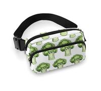 Cute Cartoon Cauliflower B Print Fanny Packs Crossbody Bags for Women, Fashion Waist Belt Bag Fanny Pack