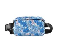 Cute Cartoon Character and Christmas Elements Pink Women Men Cute Fanny Pack Waist Bag for Workout Running Hiking, Baseball Blue Stripe, One Size