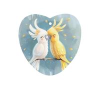 Cute Cartoon Cockatiel Car Air Freshener Decorative Hanging Aromatherapy Tablets for Car Trucks Love form