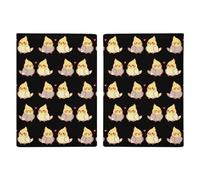 Cute Cartoon Cockatiel Travel Passport Wallet Credit Card Holder Cover Case Protector