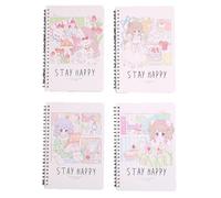 Cute Cartoon Coil This Student thickens the Horizontal Diary-Keep Happy.