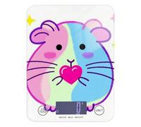 Cute Cartoon Colored Hamster Roasting mini Scale for Food 11lb/0.18oz, 5kg/5g Small Scale Grams with 4 Unit for Soap Making Soap Making Soap Making bascula Digital de peso para comida