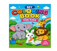 Cute Cartoon Coloring Book: Creative Kids Coloring Book