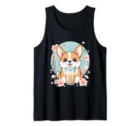 Cute Cartoon Corgi Tank Top