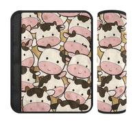 Cute Cartoon Cow 2 pcs Seatbelt Cover Release Stress to Your Neck and Shoulders for SUV forro para cinturon de segurida