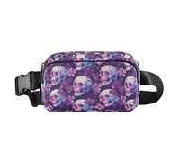 Cute Cartoon Crocodile Alligator Women Men Teenagers Fashion Fanny Pack Waist Bag for Travel Running Hiking, Brown and White Cow Pattern, One Size