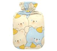 Cute Cartoon Cry Bear hot Water Bottles with Soft Cover, 2L hot compresses for The Body for Arthritis, Neck and Shoulder Pain Relief, Bolsa para cólicos menstruales