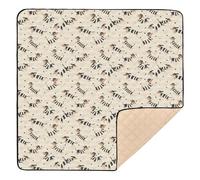 Cute Cartoon Dachshund Soft Padded Baby Activity Play Mat for Indoor Outdoor Waterproof Baby Crawling Mat for Babies Infants Toddlers, 50'' x 50''