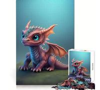 Cute Cartoon Dinosaur 1000 Piece Jigsaw Puzzle for Teenagers Logic Workout Pastime Game Home Play Unique Gift (50x75cm)