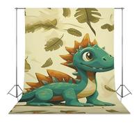 Cute Cartoon Dinosaurs Backdrop Background for Photography High Density Polyester Fabric Background Banner Seamless Photo Booth Prop Backdrop 56"x118" for Birthday Party Decor Photoshoot Banner Props
