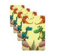 Cute cartoon dinosaurs Car Air Freshener Cards for Women Men 4 Pack Cute Car Accessories Long Lasting Scent Car Diffuser Hanging Auto Aromatherapy Tablets Car Fresheners Gifts