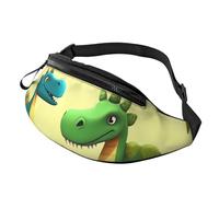 Cute cartoon dinosaurs Fanny Pack for Men Women Fashion Running Waist Packs Waterproof Crossbody Bags Everywhere Belt Bag with Adjustable Strap Sports Hip Pack for Travel Wallet