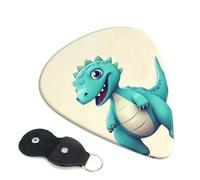 Cute Cartoon Dinosaurs Guitar Plectrums, 6 Guitar Plectrums, Double Sided Printing, For Acoustic Guitar, Bass, Ukulele, Electric Guitar (0.46 Mm 0.71 Mm 0.96 Mm)