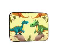 Cute Cartoon Dinosaurs Laptop Case 17 inch, Shockproof Protective Computer Sleeve Cover Water Resistant Laptop Bag Carrying Tablet Cover Briefcase Handbags Gifts for Men Women