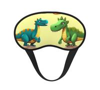 Cute Cartoon Dinosaurs Sleep Mask for Women Men Eye Mask for Sleeping Light Blocking Sleeping Mask with Elastic Strap Blindfold for Flight Nap Soft Breathable Travel Eye Cover for Side Sleeper
