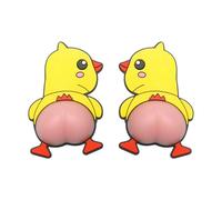 Cute Cartoon Dog Butt Car Sticker, 2pcs Car Anti-scratch Funny Cute Soft Butt Bumper Strip, High Elasticity, Protects The Paint, for Auto,truck,laptop,motorcycle
