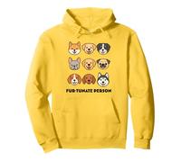 Cute Cartoon Dog Faces Funny Puppy Lovers, Dogs Pullover Hoodie