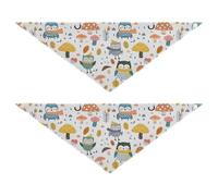 Cute Cartoon Dog holiday bandanas Snap Button Unisex Puppy Cat Pet Scarf Cute Pet Holiday Accessories Decor for Dogs Cats S