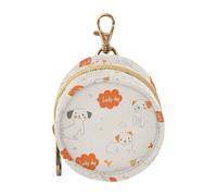 Cute Cartoon Dogs Baby Pacifier Storage Case with Zipper and Clip Coin Purse Change Holder, Neutral Baby Items