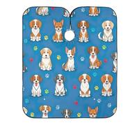 Cute Cartoon Dogs Breeds Standing Hair Salon Cape Salon Capes Hair Coloring, Hair Cape Large