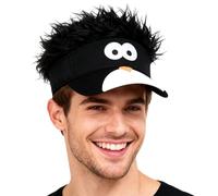 Cute Cartoon Duck Sun Visor Beach Hat Short Hair Wig Top Headband Adjustable Golf Baseball Cap Big Eyes Funny Christmas Halloween Cosplay Costume Rave Dress up Party Cap Dad Trucker Hat for Women Men