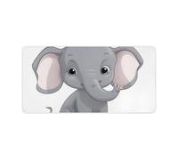 Cute Cartoon Elephant Keyboard Mat Large Gaming Mouse Pad, Anti-Slip Desk Mat for Desktop Desk Work/Home Writing Mat 11.8 * 23.6 Inches
