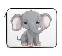 Cute Cartoon Elephant Laptop Sleeve 10inch Laptop Protective Case for Women Men Shockproof Computer Cover Portable Notebook Briefcases Computer Carrying Bag Lap Top Protector Compatible with Notebooks