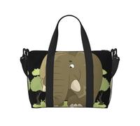 Cute Cartoon Elephant Printed Women's Tote Bag Portable Crossbody Bag Suitable for Gym Workouts Commuting and Travel