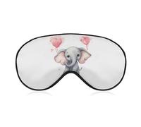Cute Cartoon Elephant Sleep Mask with Adjustable Strap, Comfortable & Soft Eye Mask for Sleeping Light Blocking, Lightweight & Breathable Eye Cover for Men Women