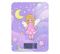 Cute Cartoon Fairy Star Purple Peach Baking mini Food Scale Travel 11lb/0.18oz, 5kg/5g Accurate Digital Scale Cooking with 4 Unit for Baking Keto Espresso báscula para pesar alimentos