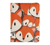 Cute Cartoon Fox Leather Passport Holders Wallet Passport Holder Passport Holder Ultra Slim, Cute cartoon fox, One Size