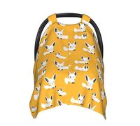 Cute Cartoon Fox Print Baby Car Seat Covers, Breathable Nursing Cover Breastfeeding Cover, Stroller Covers, Multi-use Infant Carseat Canopy, Baby Boys Girls Newborn Essentials