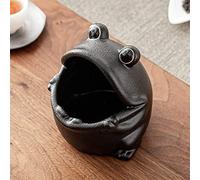 Cute Cartoon Frog Shaped Ashtray for Windproof Ceramic Large Ash Holder Tabletop Decor for Daily Home Office