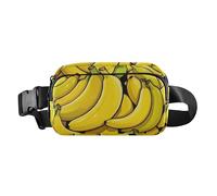 Cute Cartoon Fruit Banana Cute Fanny Waist Pack for Women Men Teenagers Large Capacity Sling Chest Bag with Adjustable Strap for Shopping Sports Work, Cute cartoon fruit banana, One Size