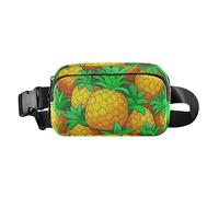 Cute Cartoon Fruit Pineapple Fashionable Fanny Waist Pack for Women Men Teens Mini Croose Body Purse with Adjustable Strap for Cycling Hiking Gym, Cute cartoon fruit pineapple, One Size