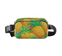 Cute Cartoon Fruit Pineapple Stylish Waist Pack Crossbody Bag for Men Women Water Resistant Belt Bag with Adjustable Strap for Travel Running Hiking, Cute cartoon fruit pineapple, One Size
