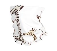 Cute Cartoon Funny Giraffes print Cooling Multi Use Neck Gaiter Men's and Women's Summer Face Mask for Working, Running Sports