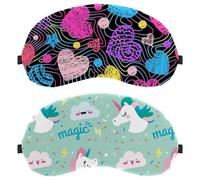 Cute Cartoon Funny Magic Clouds 2-Pack Light-Blocking Soft Breathable Eye Masks Sleep Mask Eye Patch