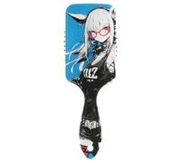 Cute Cartoon Glory Blue Pig Anime smooth hair brushes for women thin Designed scalp massager brush for wet hair with Ergonomic handle cepillo para cabello de mujer