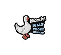 Cute Cartoon Goose Brooch Funny Silly Goose Enamel Lapel Pin Humor Lapel Badges Bags Jackets Hats Accessories for Women Men, S, Zinc, no gemstone