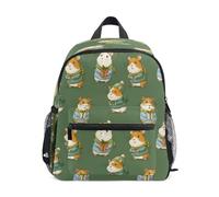 Cute Cartoon Hamsters in Chris Pattern Toddler Backpack, Boy Backpack Preschool Bag Kindergarten Schoolbag Nursery Travel Bag for Girl