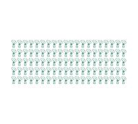 Cute Cartoon Heart Shape Clips, Metal Hollowed Long Tail Paper Clamps, Unique Design with Strong Clamping Force, 100pcs Office Supplies for Documents Certificates Tickets Cl (Green)