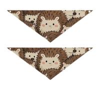 Cute Cartoon Hedgehog Dog Holiday Bandanas Unique Shape Adjustable Fit Soft Dog Scarf Cute Pet Holiday Set for Dogs Cats