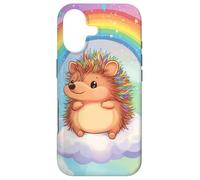 Cute Cartoon Hedgehog Rainbow Cute animals Kawaii Case for iPhone 17