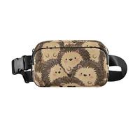 Cute Cartoon Hedgehog Trendy Waist Bag Fanny Pack for Women Men Teenagers Small Sling Bag Travel Essential with Adjustable Strap for Cycling Hiking Gym, Cute cartoon hedgehog, One Size