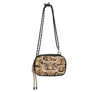 Cute Cartoon Highland Cattle Brown Sling Purse Crossbody Mens Waterproof with Adjustable Strap Shoulder Bag Have a meal bolsos pequenos para mujer