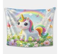 Cute cartoon horse blanket made of super soft wool, suitable for boys, girls, children, teenagers and adults as a gift for the sofa. (04,31 * 40in)