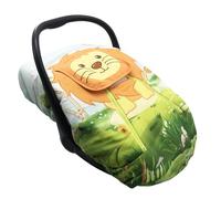 Cute Cartoon Infant Car Seat Covers, Soft Warm Breathable and Windproof Canopy for Baby Car Seat (Cute Lion)